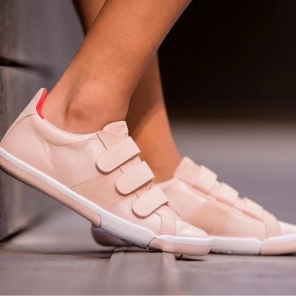 PLAE leather & suede Larkin Velcro closure sneakers